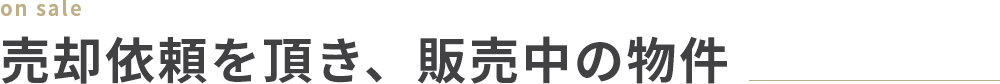 販売活動実施中の物件（一部）